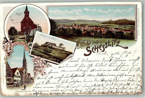 Scheßlitz 1898 Gügel Burgruine Giech Marienkapelle