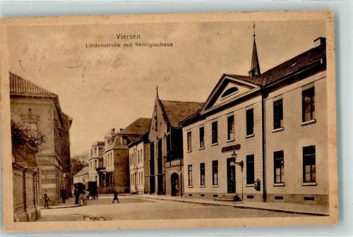 Viersen 1918 Lindenstraße Remigiushaus Briefkasten Vereinslazarett-Stempel