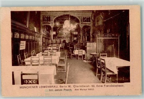 Kreuzberg Münchener Löwenbräu Gasthaus Bahnpost