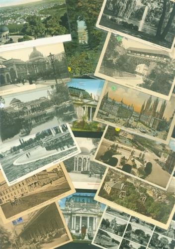 Wiesbaden Lot mit 32 AK 1900-1945 in guter Erhaltung Punkte auf den Plastikhüllen
