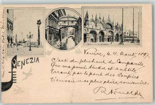 Venezia 1897 Basilica di S. Marco Vorläufer