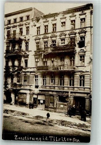 1919 Zerstörung i.d. Tilsiter Str.
