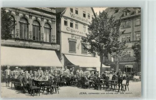 Jena Germanen vor Göhre auf dem Markt