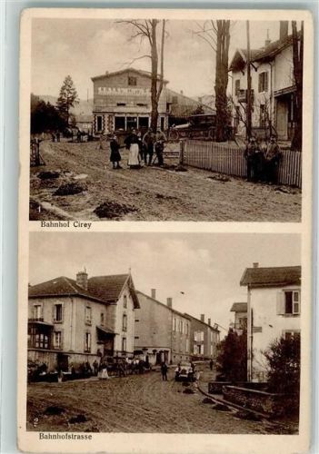 Cirey 1915 Bahnhof Bahnhofstraße Oldtimer