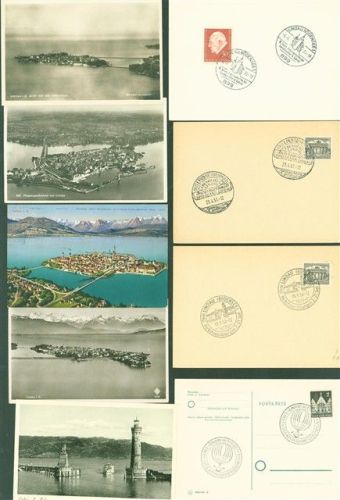 Lindau Lot mit 20 AK und 4 Stempel