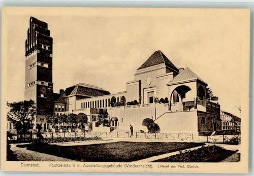 W6100 Darmstadt Jugendstil Hochzeitsturm + Ausstellungsgebäude Kunstgeschichte Darmstadt
