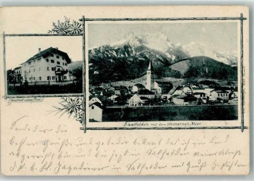 Saalfelden 1900 Gasthaus neu Post