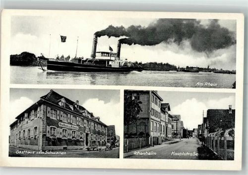 Ichenheim Gasthaus zum Schwanen Oldtmer Hauptstraße Raddampfer