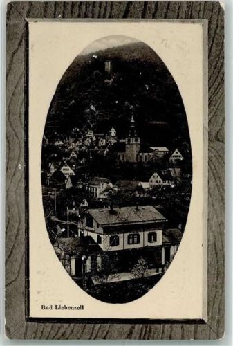 Bad Liebenzell 1916 Passepartout Holzrahmen