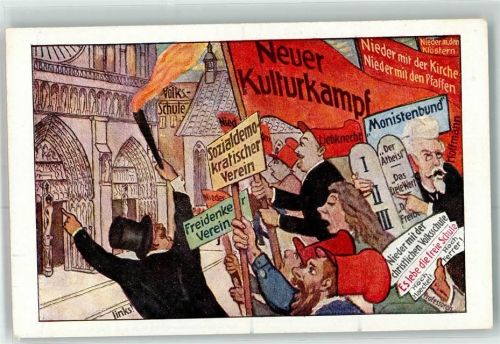 Das Zentrum Partei Karte 3 Demonstration Volksschule