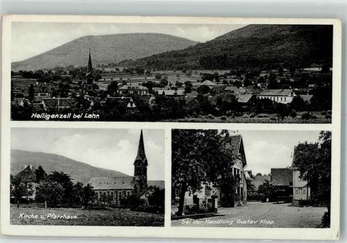 Heiligenzell Kirche Pfarrhaus Kolonialwaren Kopp