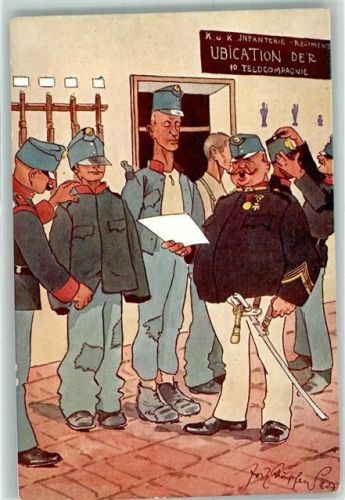 K. u. k. Infanterie Regiment Ubication der 10. Feldkompagnie Uniform Orden BKW I Nr 450-6