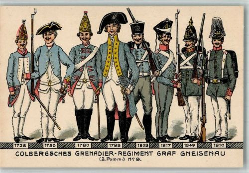 Kolberg Uniform Kolberger Grenadier- Regiment Graf Gneisenau von 1828-1910