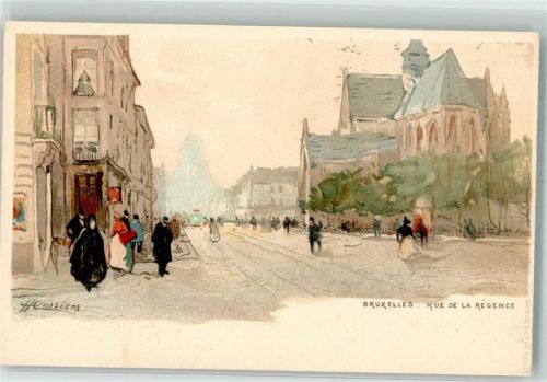 Brüssel sign. Cassiers, H. Rue de la Regence