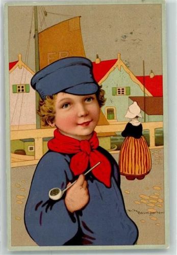 1910 Hollandkinder Pfeife Meissner & Buch