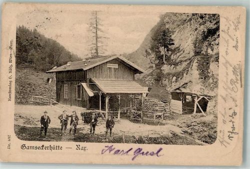 Gamseckerhütte Hüttenstempel K.K.Post- und Telefonstation