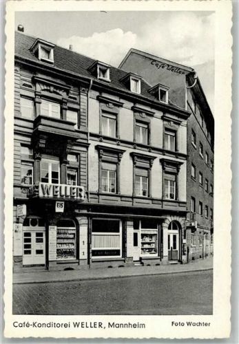 Mannheim Gasthaus Konditorei Christian Weller u. Sohn Dalbergstraße