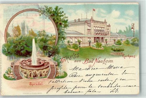 Bad Nauheim 1897 Kurhaus Sprudel