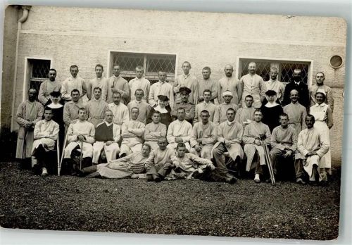 Schornreut WK I Verwundete Soldaten Nonnen Krankenschwester Ort lt. Fotograf