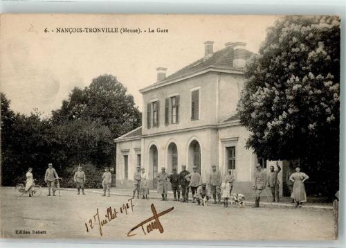 Nancois-sur-Ornain 1907 Bahnhof Fahrrad