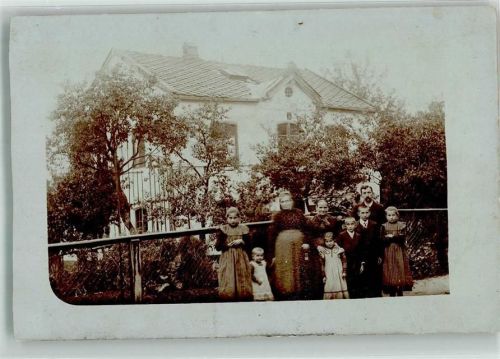Wasserburg Familienfoto Ort handschriftlich