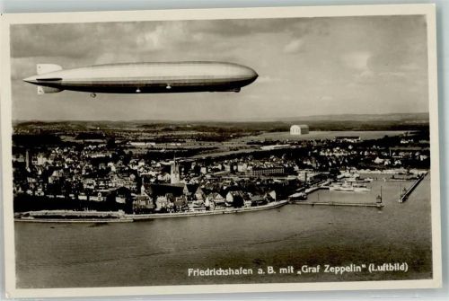 Friedrichshafen 1934 LZ 127 Luftbild von Sting Nr. 24/85173a