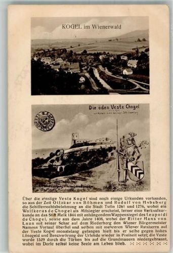 Sieghartskirchen 1919 Burg Veste Kogel Chrinik