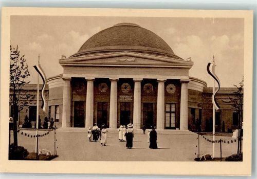 Leipzig Nr. 90 Betonhalle Baufachausstellung Architektur Jugendstil