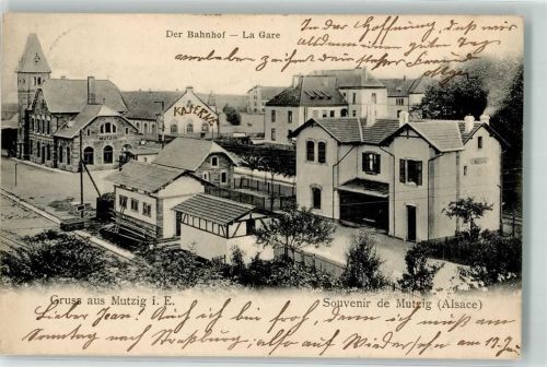 Mutzig 1904 Bahnhof La Gare