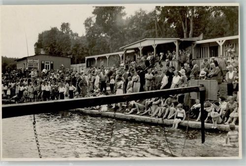 Thale Schwimmbad Foto Fritz Rabener Quedlinburg Ort handschriftlich