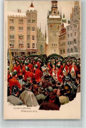 München Schäfflertanz Marienplatz Zieher, Ottmar Nr.2143