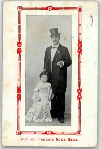Prinzessin Hawa AK Liliputaner 1909 Gebrauchsspuren
