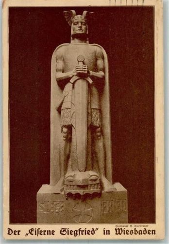 Wiesbaden 1915 Der Eiserne Siegfried Rotes Kreuz Kriegswitwen u. Waisenfürsorge