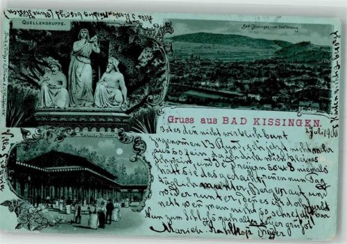 Bad Kissingen 1900 Quellengruppe Radoczy Brunnen