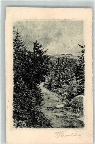 Schierke Originalunterschrift Der Brocken v. Goetheweg Verlag Rudolph Schade