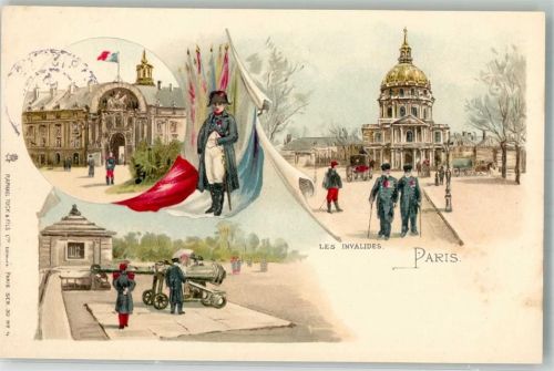 Paris 1904 Napoleon Kirche Les Invaldides Kanone