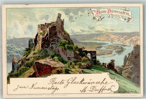 Dürnstein 1899 Burg Ruine Dürrenstein