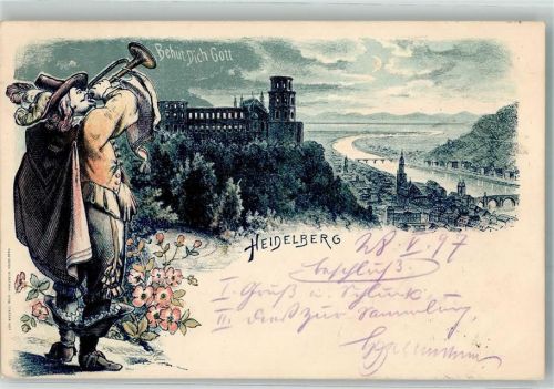 Heidelberg 1897 Trompeter v. Säckingen