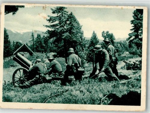 1942 Leichte Gebirgsartillerie in Feuerstellung