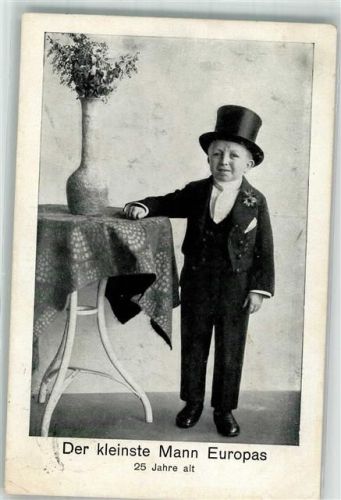 1928 Der kleinste Mann Europas 25 Jahre alt Zirkus