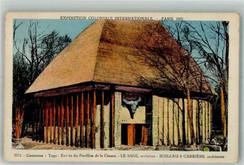 Lomé Ausstellung Paris 1931 Pavillon Togo