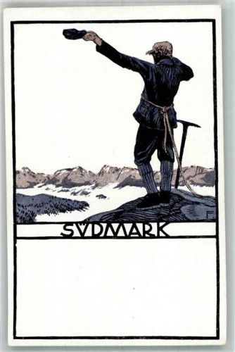 Karte Nr. 60 Verein Südmark Deutschtum in den Grenzgebieten Bergsteiger