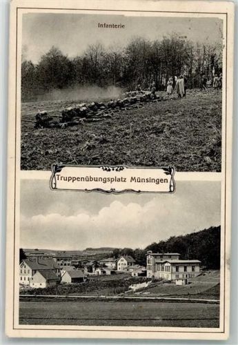 Münsingen 1913 Truppenübungsplatz Infanterie