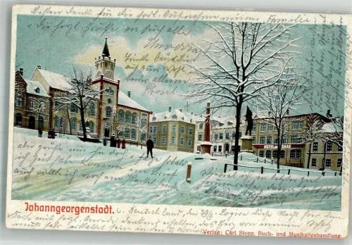 Johanngeorgenstadt 1904 Hotel de Saxe Winter