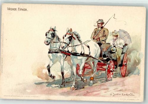 Wiener Fiaker sign. H. Junker