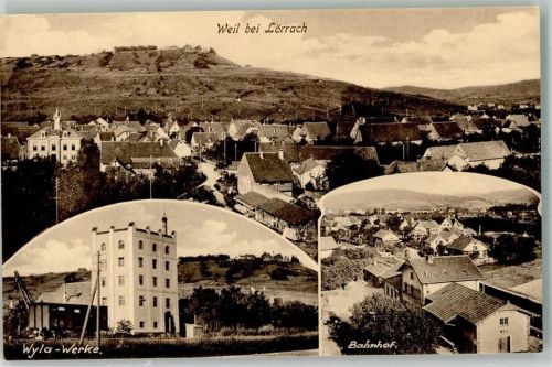 Weil am Rhein Wyla-Werke Presshefefabrik Bahnhof