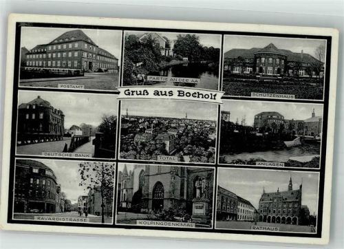 Bocholt Post Kolpingdenkmal Deutsche Bank Rathaus Ravardistrasse