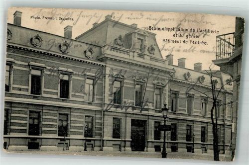Brüssel 1914 Kaserne Schule Ort lt. Fotograf
