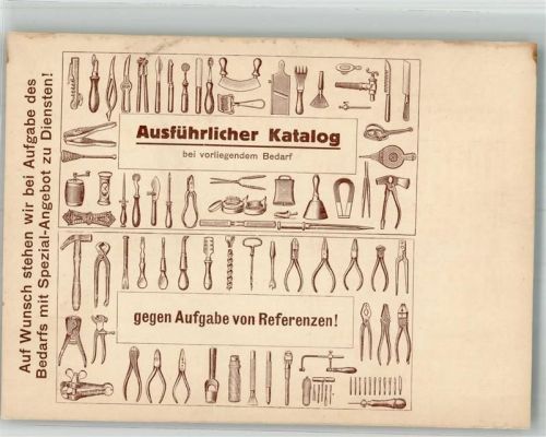 Schmalkalden Fabrik und Handlung Wiss Söhne Werkzeuge Haus- und Küchengeräte Katalogauszug