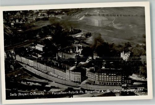 Selb Fliegeraufnahme Porzellan-Fabrik Ph. Rosenthal A.G. Freig. d. R.L.M. Nr. 5077